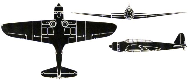 Silhouette du Nakajima B5N