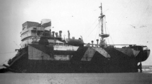 Arrière du Sperrbrecher 2 Athen