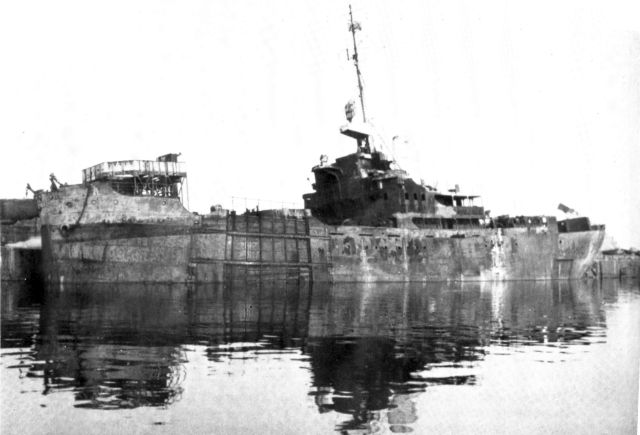 Epave du Sperrbrecher 185 ex Hansburg à Wilhemshaven