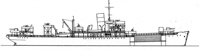 Silhouette du Sperrbrecher 20 ex Kolenté