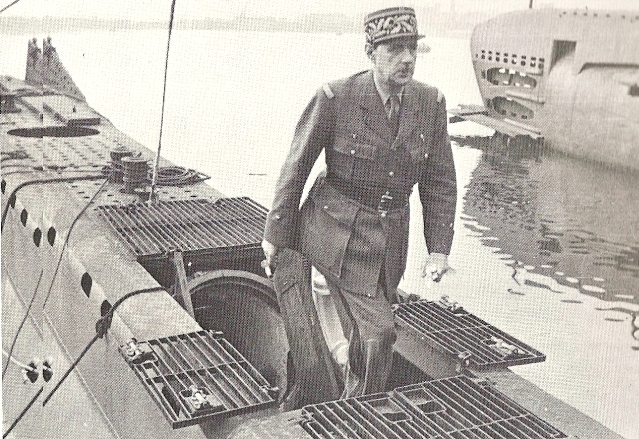 Général de Gaulle sur le Curie
