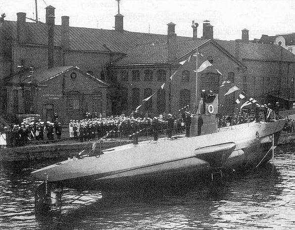 Lancement du Sous-Marin Finlandais Saukko