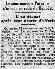 Le Matin du 24 Novembre 1938 (© Le Matin)