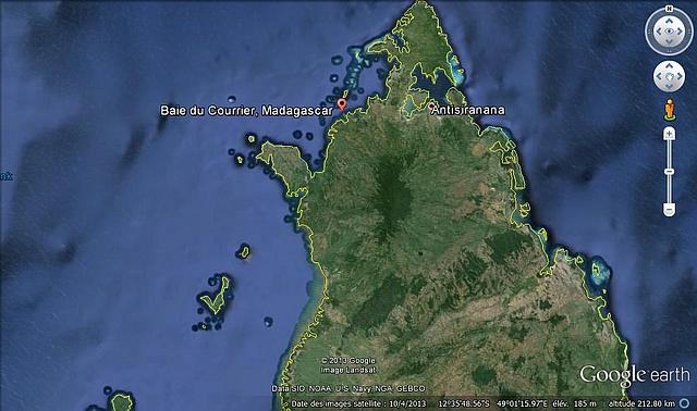 Position du naufrage du Sous-Marin Le Héros