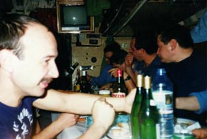 Le repas au poste arrière