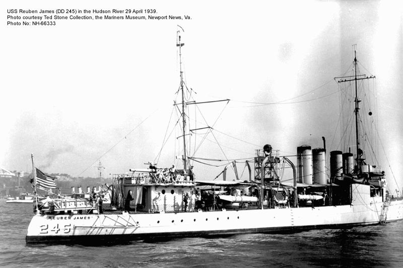 U.S.S. 'Reuben James' (DD-245)