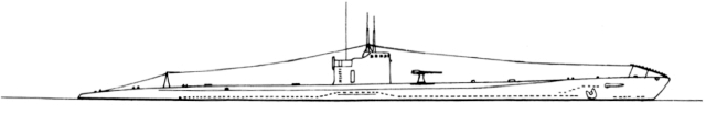 Silhouette du sous-marin RO-33