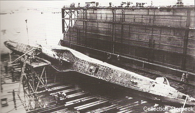 L'U-31 dans un dock flottant
