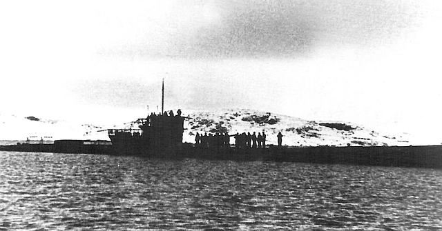 L''U-537 dans la Baie Martin (Canada)