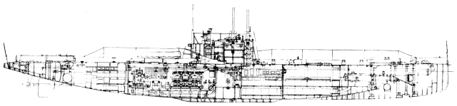 Silhouette de sous-marin norvégien de Classe A