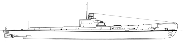 Silhouette de sous-marin Classe Thames