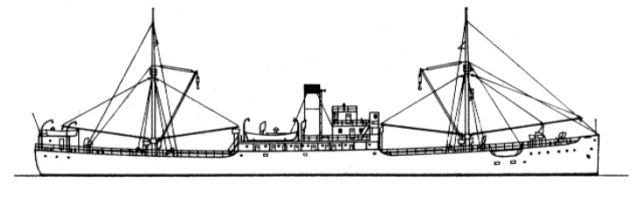 Silhouette du M.S. Bessel