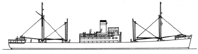 Silhouette du M.S. Hermonthis