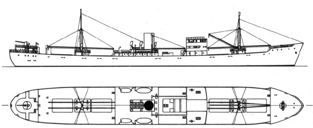 Silhouette du M.S. Irene