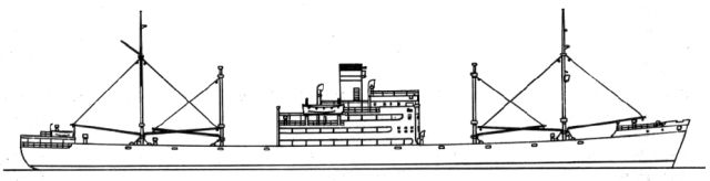 Silhouette du M.S. Monserrate