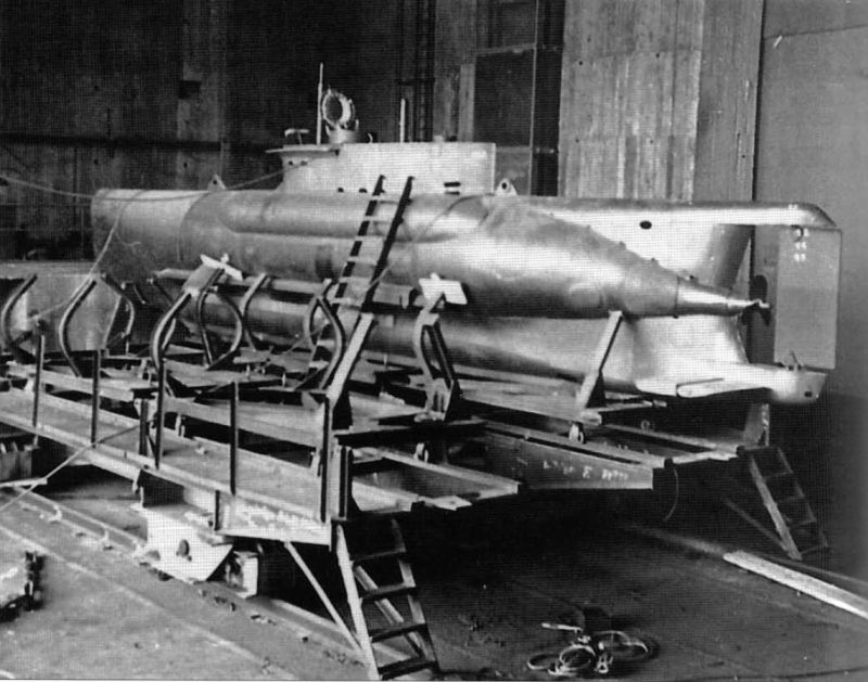 Seehund U-Bunker Konrad en Mai 1945