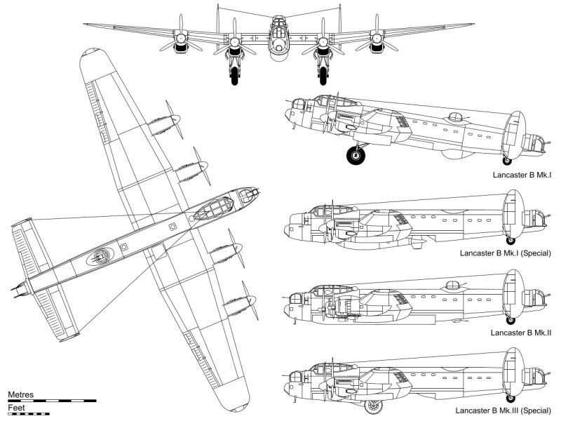 Silhouette de l'Avro Lancaster (&copy; Emoscope)