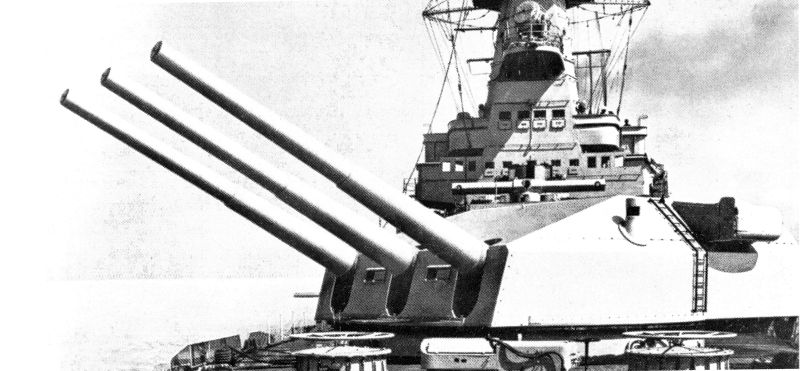 Tourelle triple de l'Admiral Graf Spee